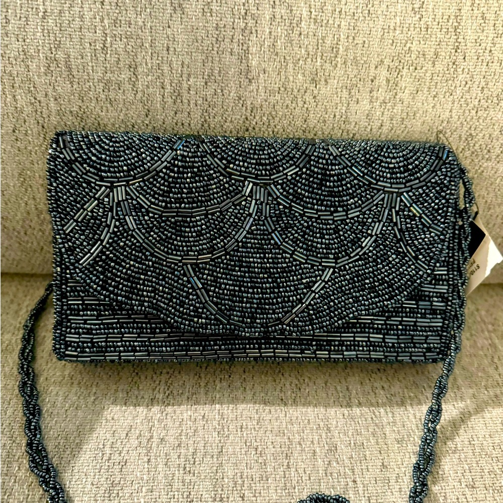 Navy Blue Clutch with tags!